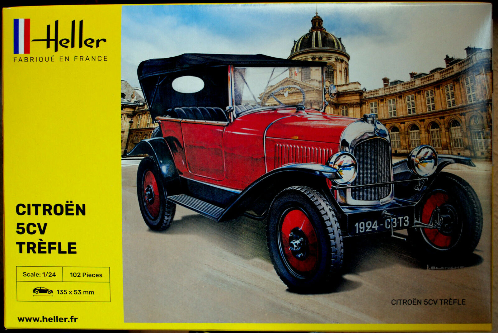 1924 Citroen 5 CV Trefle 1:24 Heller 80702