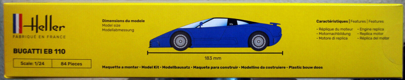 Heller 80738 1991 Bugatti EB 110 1:24