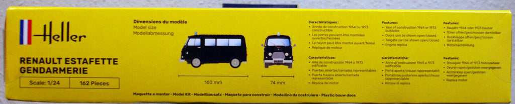 Heller 80742 1964 Renault Estafette Gendarmerie 1:24 Neu 2021