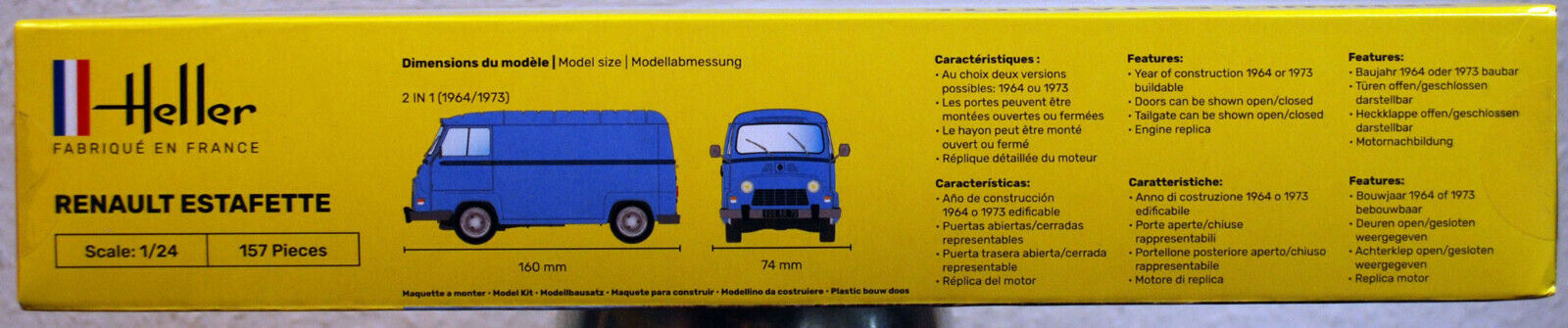 Heller 80743 1964 Renault Estafette Lieferwagen 1:24 Neu 2021