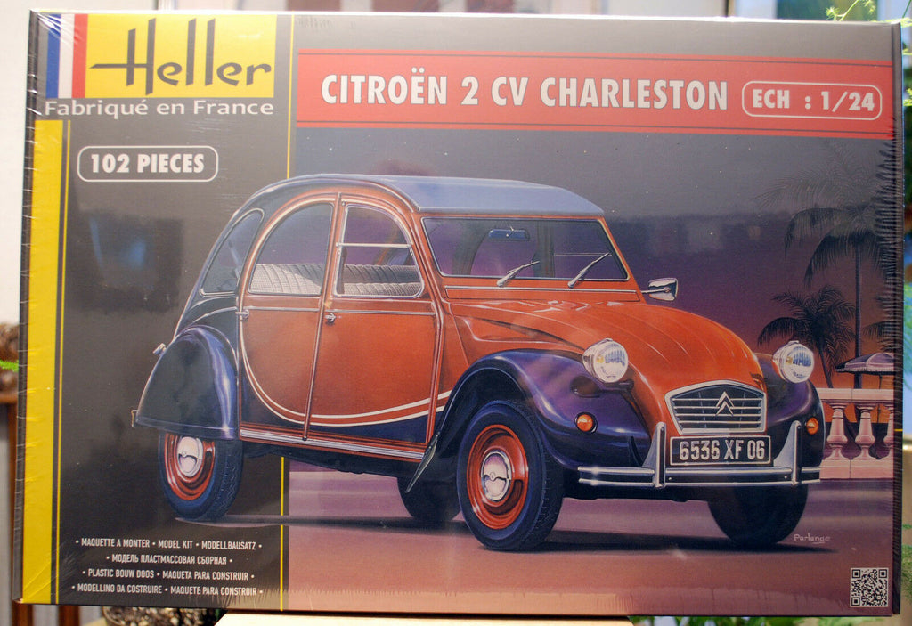 1983 Citroen 2 CV Ente Charleston & Dolly 1:24 Heller 80766