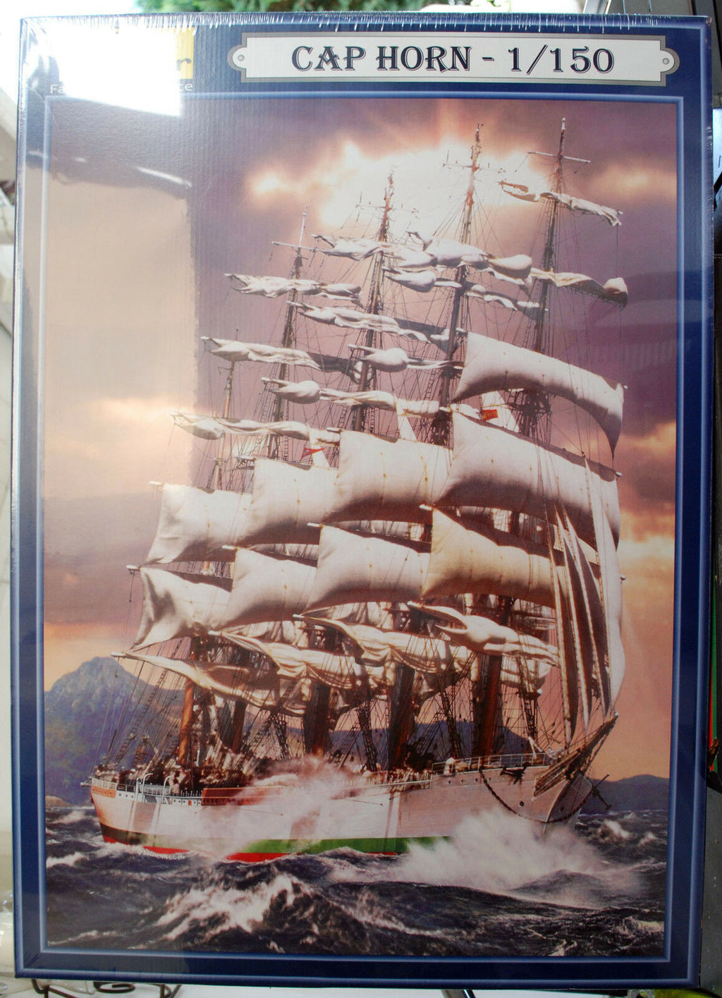 1905 Cap Horn Fünfmastbark Segelschiff Preußen1:150 Heller 80890 wieder neu 2018