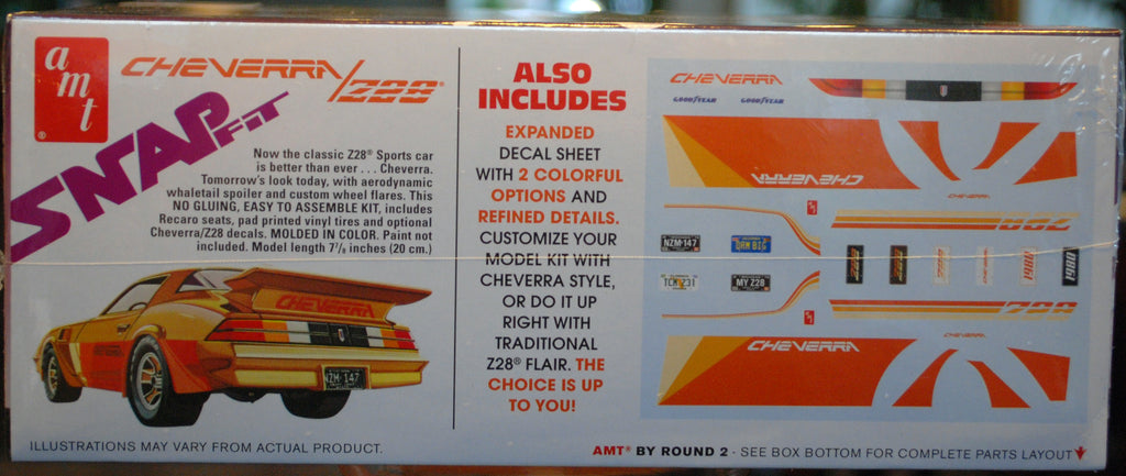 1980 Chevrolet Camaro Z 28 Cheverra Snap, 1:25, AMT 1007 wieder neu 2016