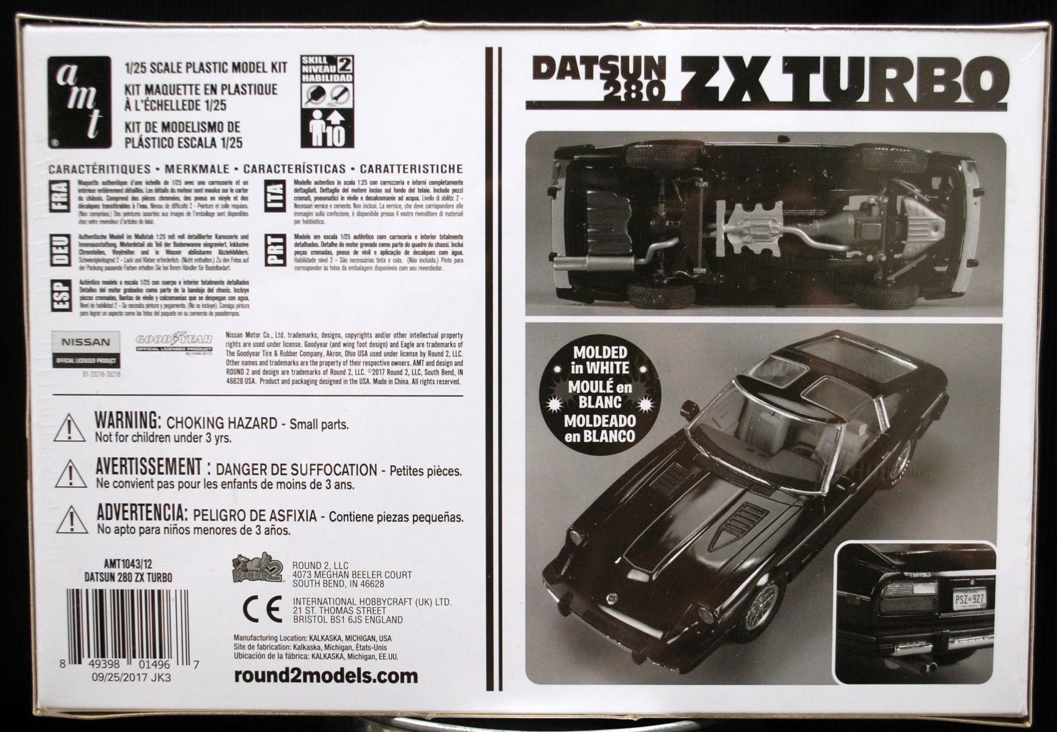 1980 Nissan Fairlady Datsun 280 ZX Turbo JDM 1:25 AMT 1043