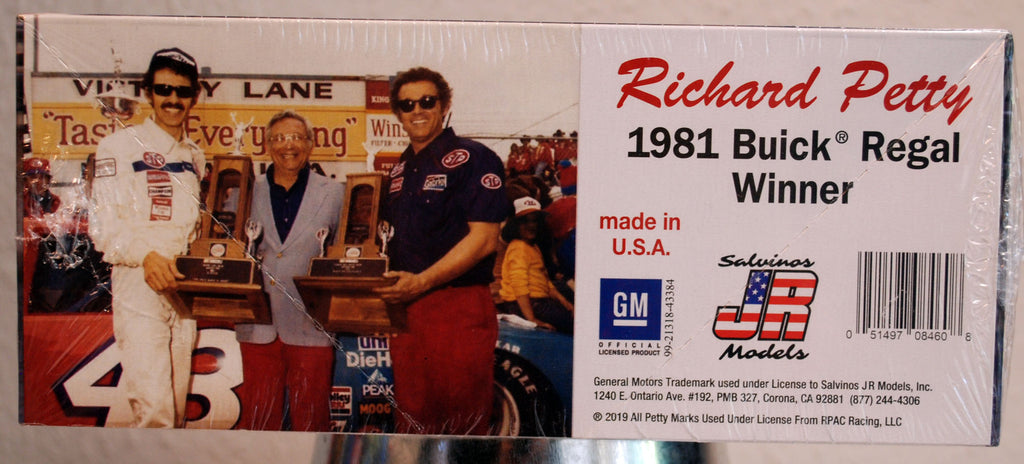 1981 Buick Regal Nascar Winner  # 43 Richard Petty STP 1:25 Salvinos JR 084608