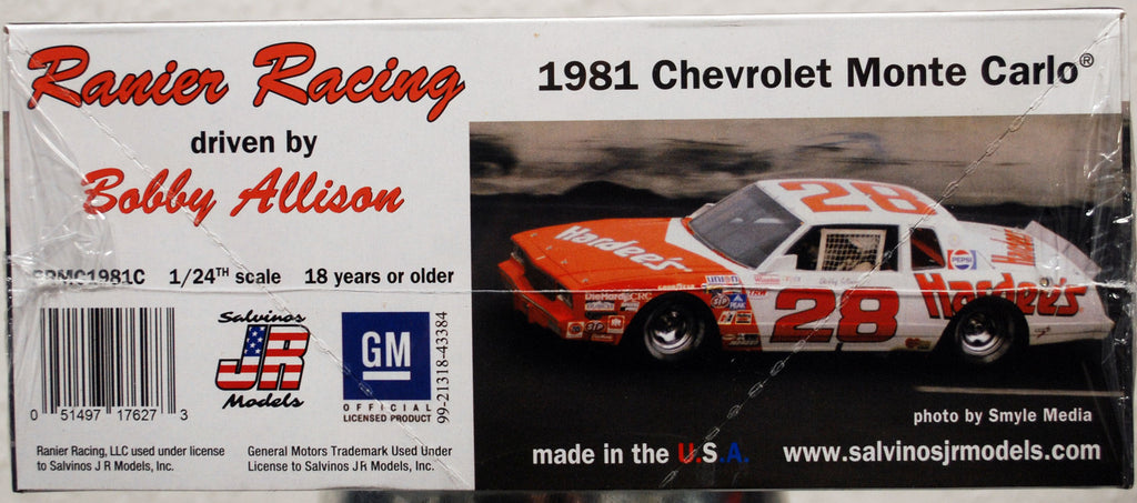 1981 Chevy Monte Carlo Ranier.Racing # 28 Bobby Allison 1:25 Salvinos JR 176273