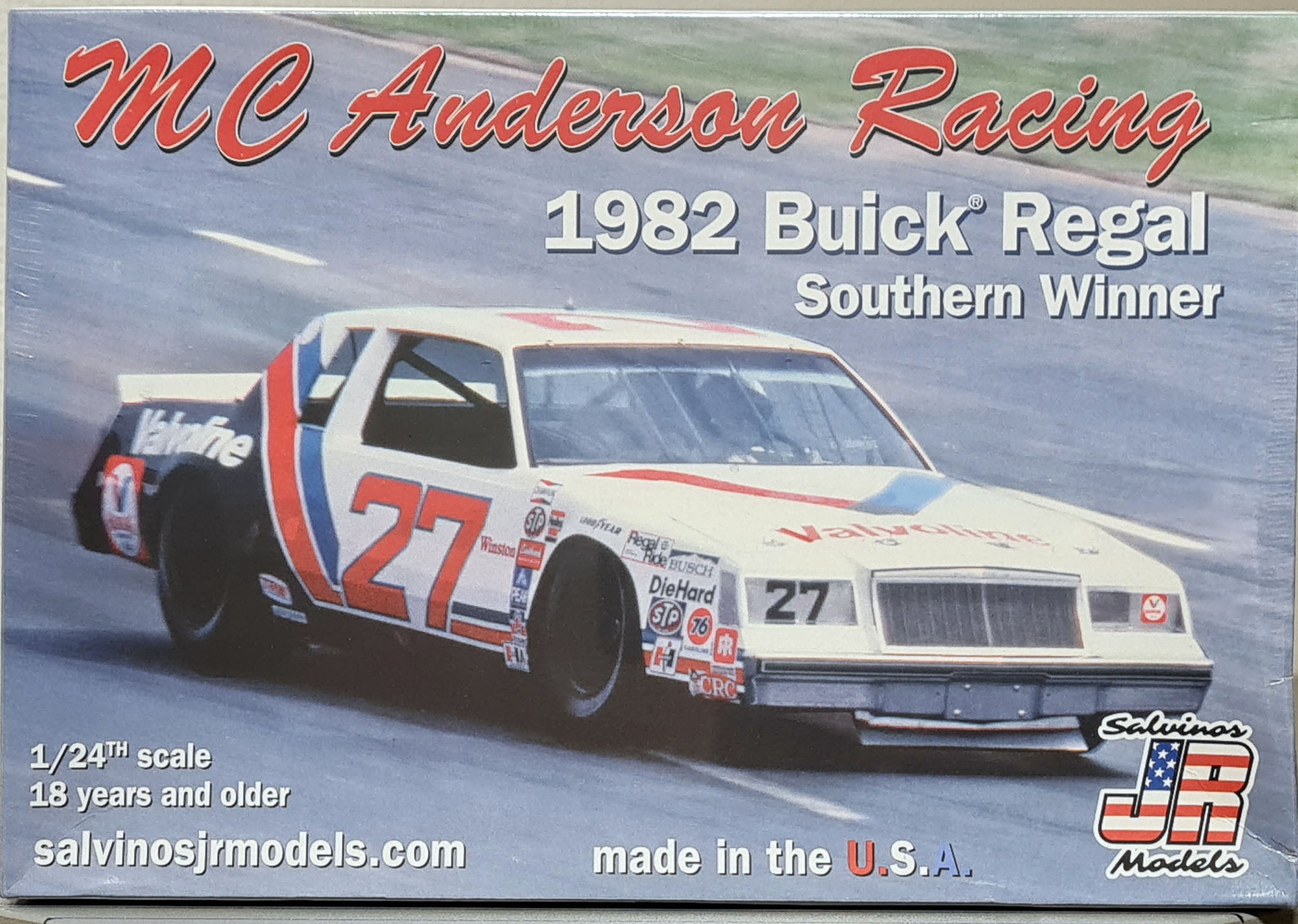 1982 Buick Regal # 27 C. Yarborough Valvoline 1:25 Salvinos JR 245689