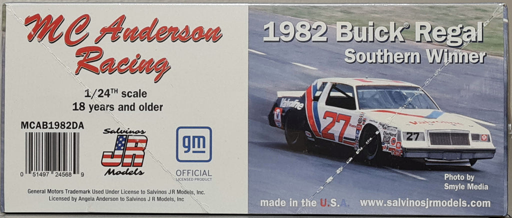 1982 Buick Regal # 27 C. Yarborough Valvoline 1:25 Salvinos JR 245689