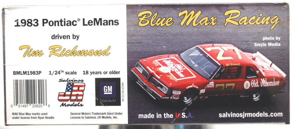 1983 Pontiac Le Mans # 27 Tim Richmond Old Milwaukee 1:25 Salvinos JR 226206