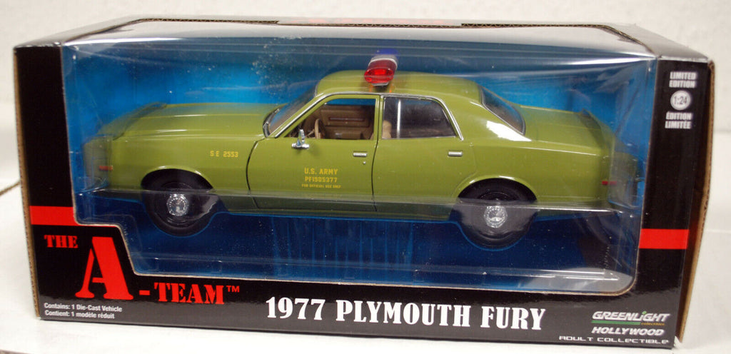 Greenlight 84103 1977 Plymouth Fury Military Police A-Team 1:24