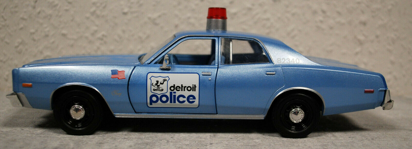 1977 Plymouth Fury Berverly Hills Cop I Detroit Police Car 1:24 Greenlight 84122