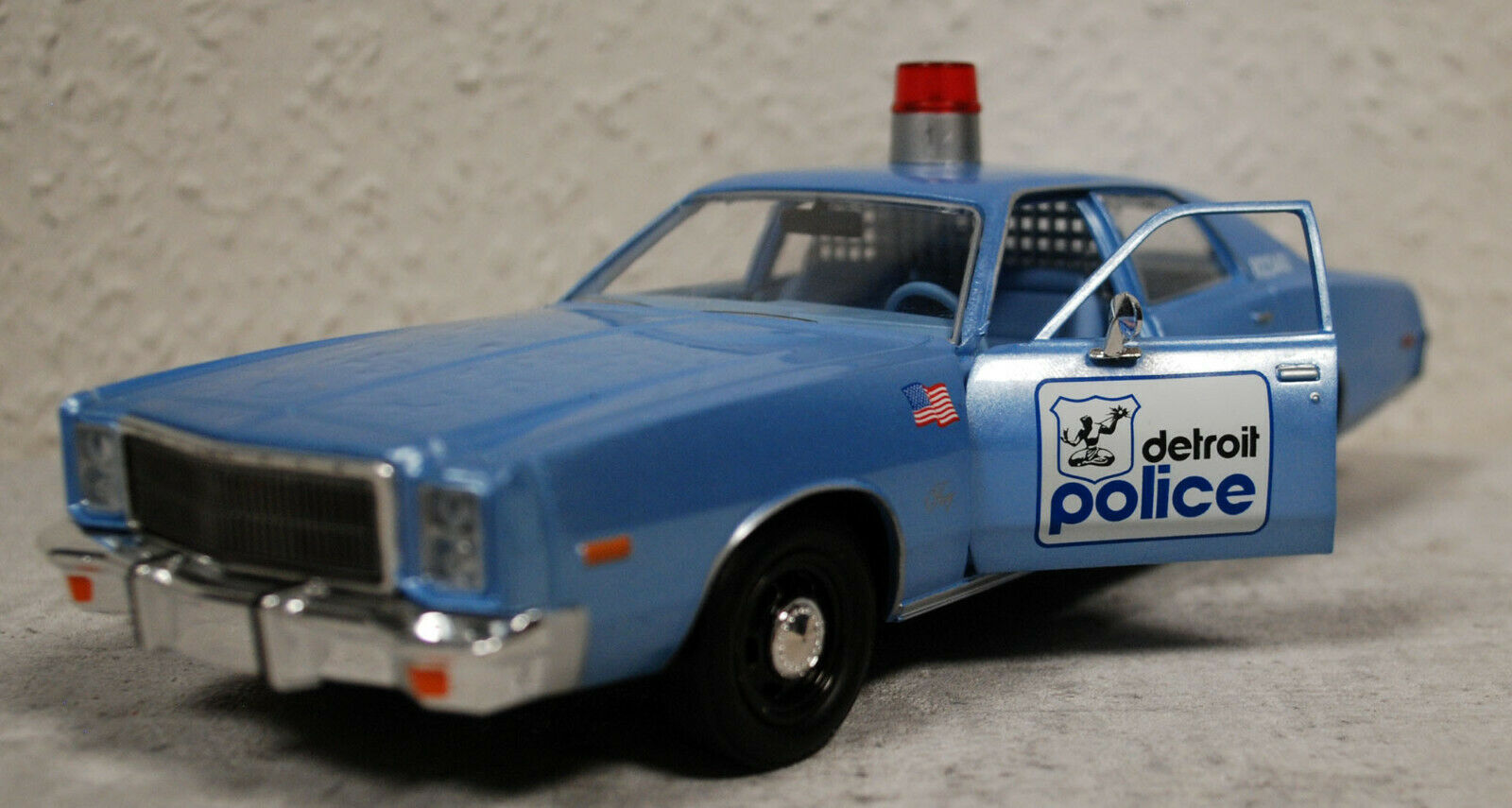 1977 Plymouth Fury Berverly Hills Cop I Detroit Police Car 1:24 Greenlight 84122