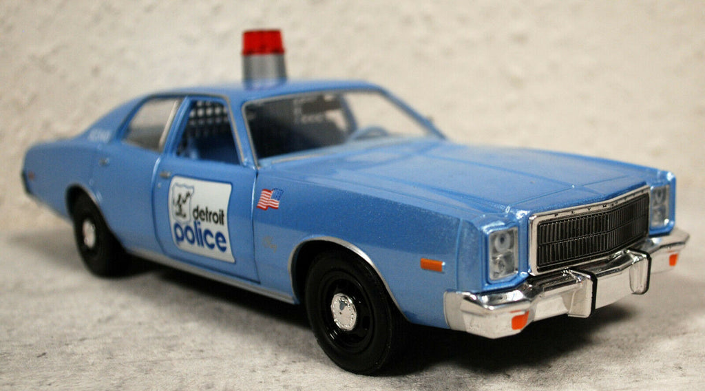 1977 Plymouth Fury Berverly Hills Cop I Detroit Police Car 1:24 Greenlight 84122