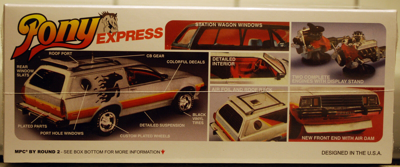 1979 Ford Pinto Wagon 2`n1 Pony Express, 1:25, MPC 845  neu, wieder 2016 wieder