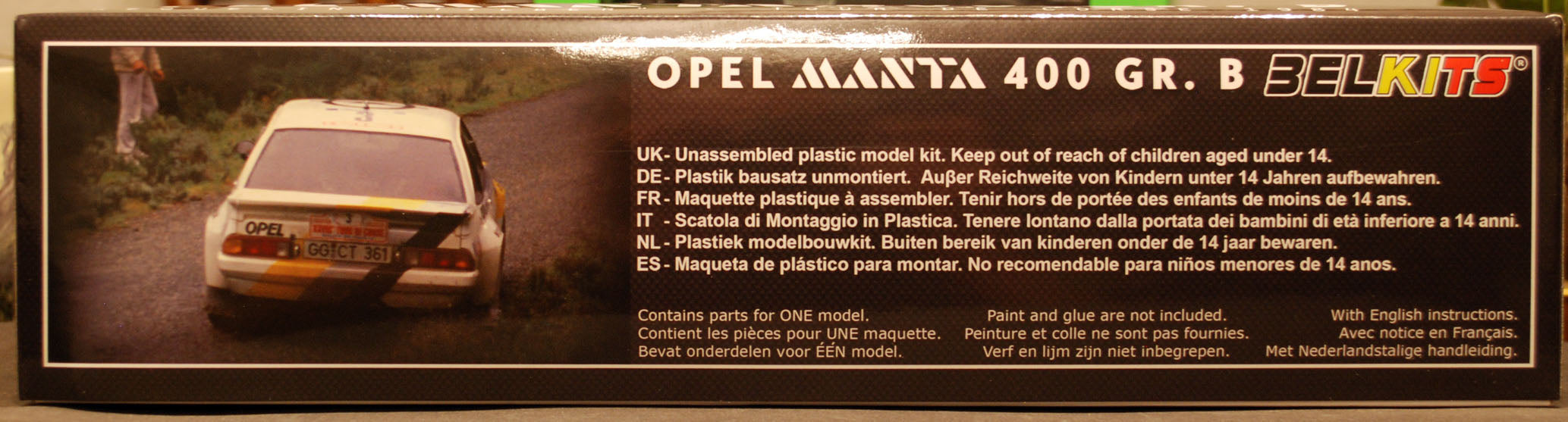 Belkits 008 1984 Opel Manta 400 Gr. B Tour de Corse 1:24 neu 2018