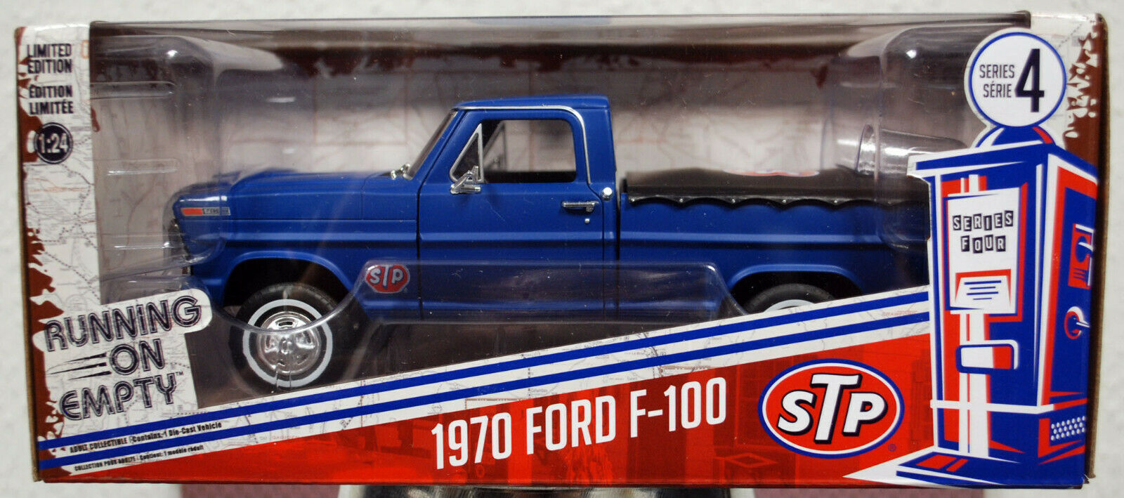 1970 Ford F 100 Pickup STP w. Bed Cover 1:24 Greenlight 85053