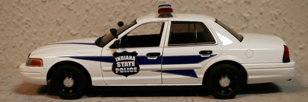 2008 Ford Crown Victoria Indiana State Police 1:24 Green Light 85543