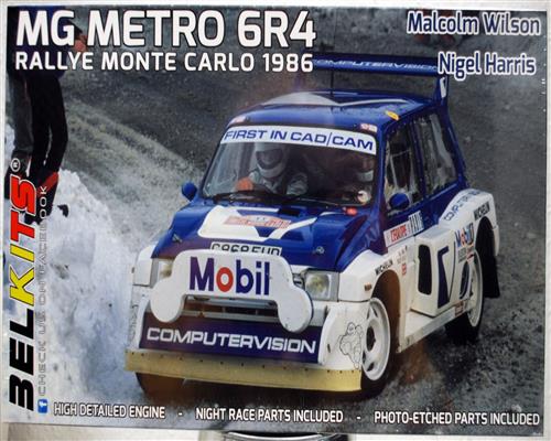 Belkits 016 1986 MG Metro 6R4 Lombard Rallye McRae / Grindrod 1:24 neu 2020