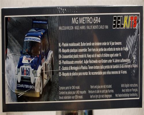 Belkits 016 1986 MG Metro 6R4 Lombard Rallye McRae / Grindrod 1:24 neu 2020