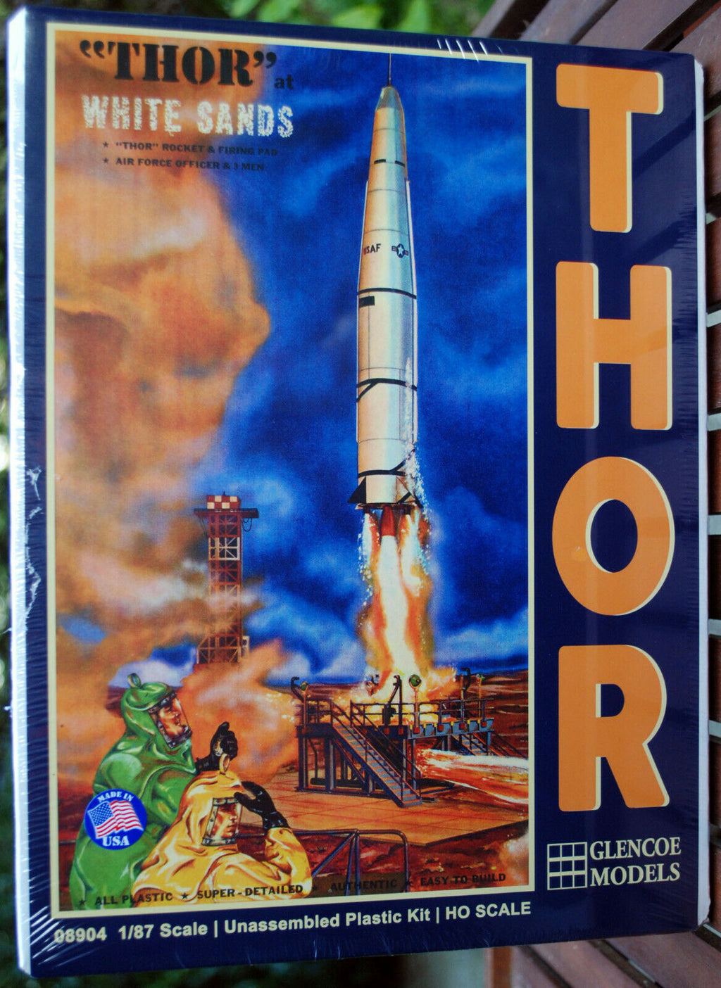 1957 THOR Missile Rocket Rakete inkl. Launch Pad 1:87 Glencoe 8904 wieder 2021