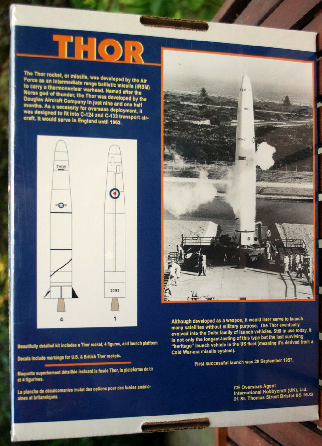1957 THOR Missile Rocket Rakete inkl. Launch Pad 1:87 Glencoe 8904 wieder 2021
