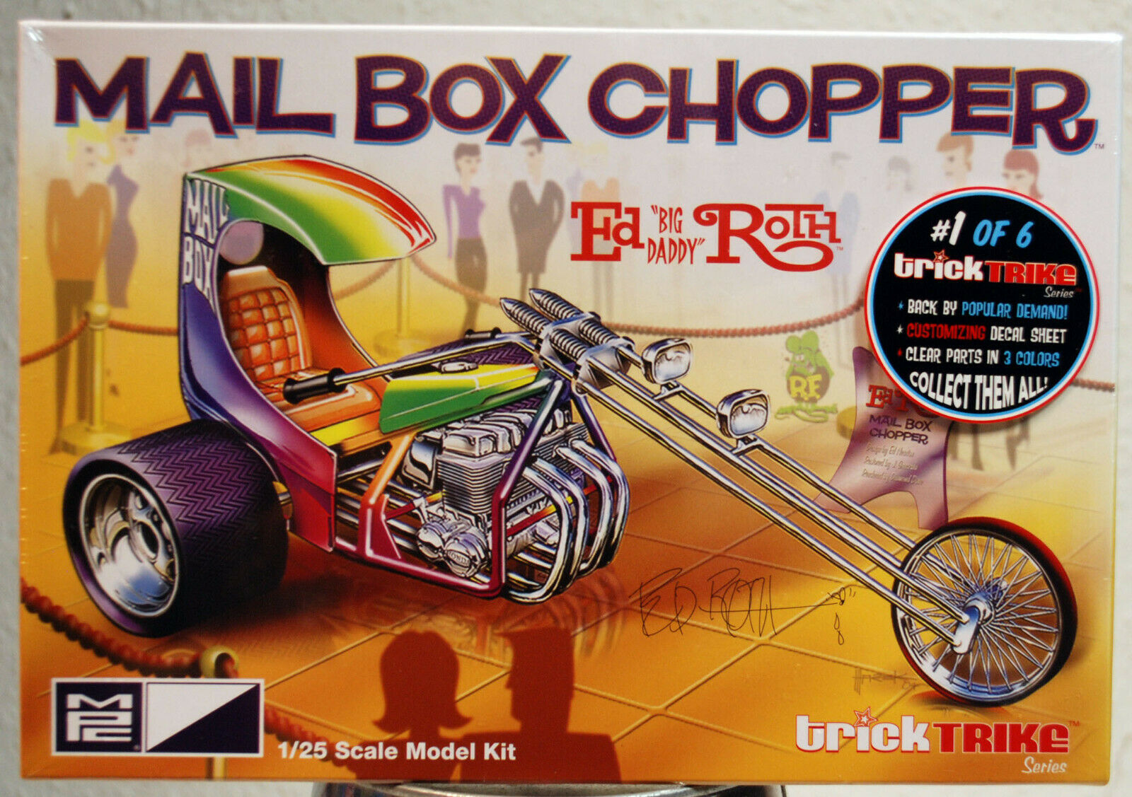 Mail Box Chopper Ed "Big Daddy" Roth Trike 1:25 MPC 892 wieder neu 2020