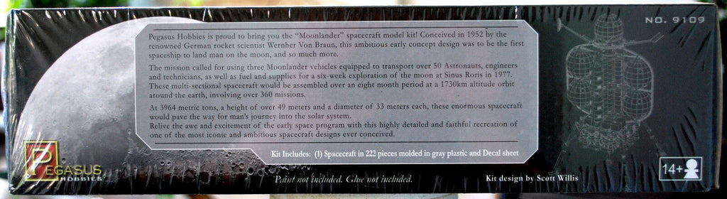 The Moonlander Spacecraft Wernher von Braun 1:350  Pegasus 9109