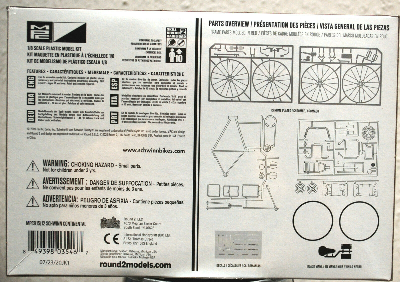 MPC 915 Fahrrad SCHWINN Continetal 10-Speed Racer Rennrad 1:8