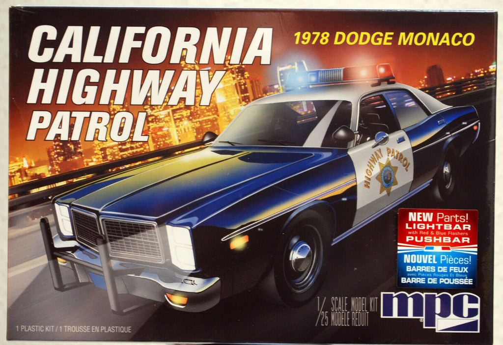 1978 Dodge Monaco 4-door Sedan California Highway Patrol Police Car 1:25 MPC 922