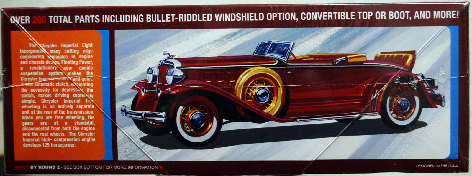 1932 Chrysler Imperial Convertible Coupe Gangbusters 1:25 MPC 926