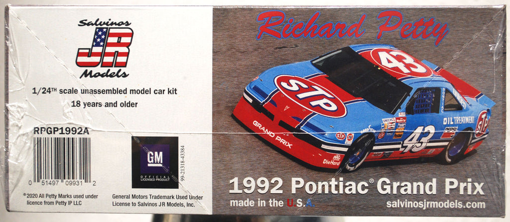 1992 Pontiac Grand Prix  # 43 R. Petty STP Petty Enterpr 1:25 Salvinos JR 099312