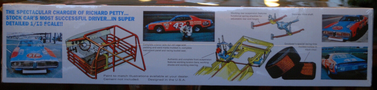 1973 Dodge Charger # 43 Richard Petty STP 1:16 MPC 938 wieder neu 2021