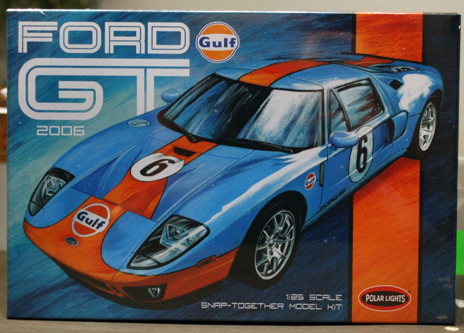2006 Ford GT Gulf # 6 Snap 1:25 Polar Lights 955 neu 2018