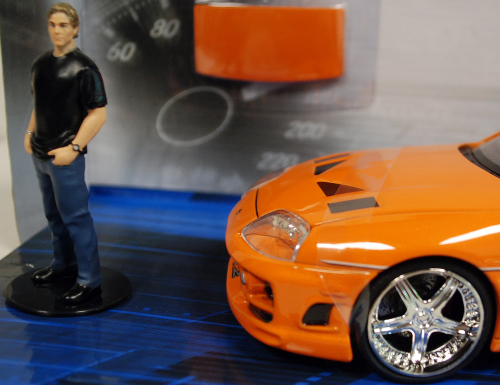 1996 Brians Toyota Supra Fast & Furious w. Brian Figure 1:24 Jada Toys 30738
