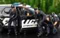 77468B American Diorama Swat Team Polizei SEK Set aus 4 Figuren Sniper 1:24