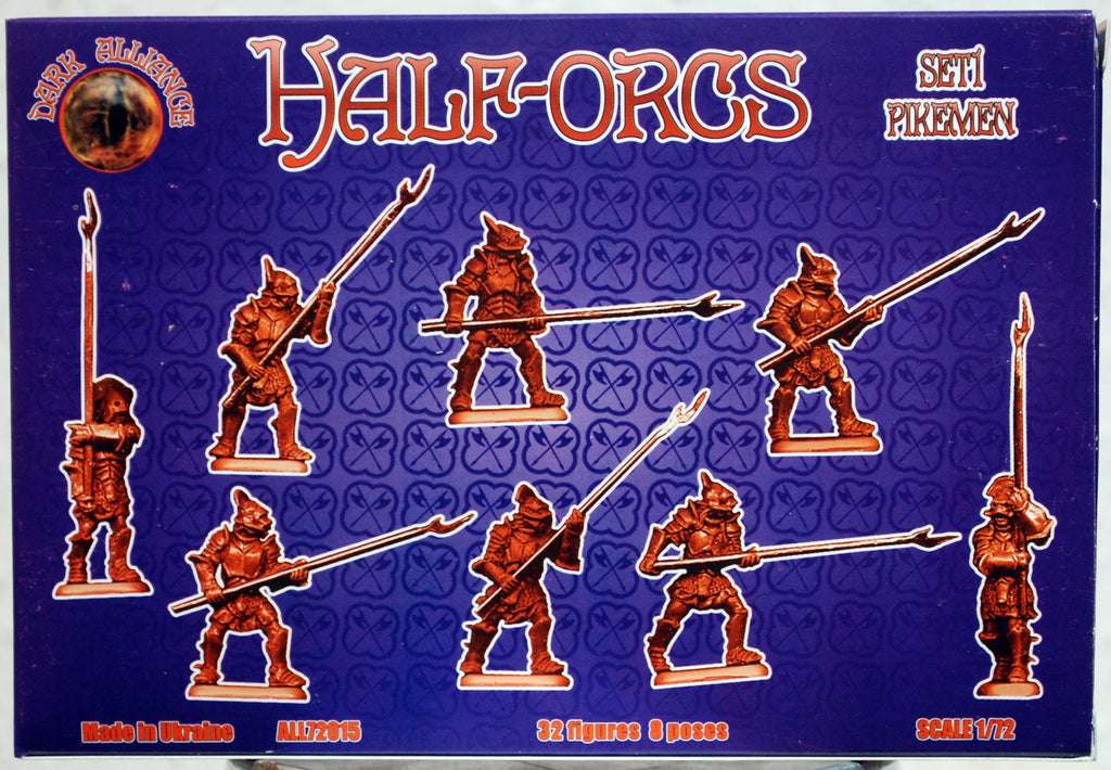 Alliance 72015 Half-Orcs Set 1 Pikemen 1:72
