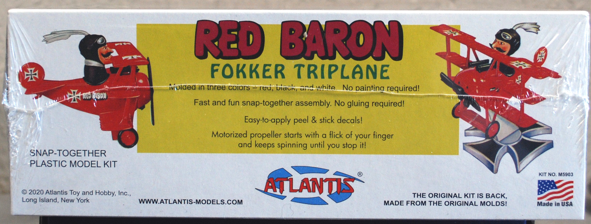 Peanuts (Snoopy vs.) the Red Baron Triplane Atlantis 5903