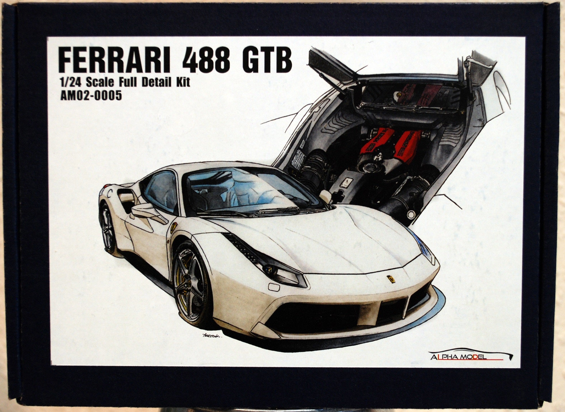 2015 Ferrari 488 GTB 1:24 Alpha Model 02-0005 neu 2020