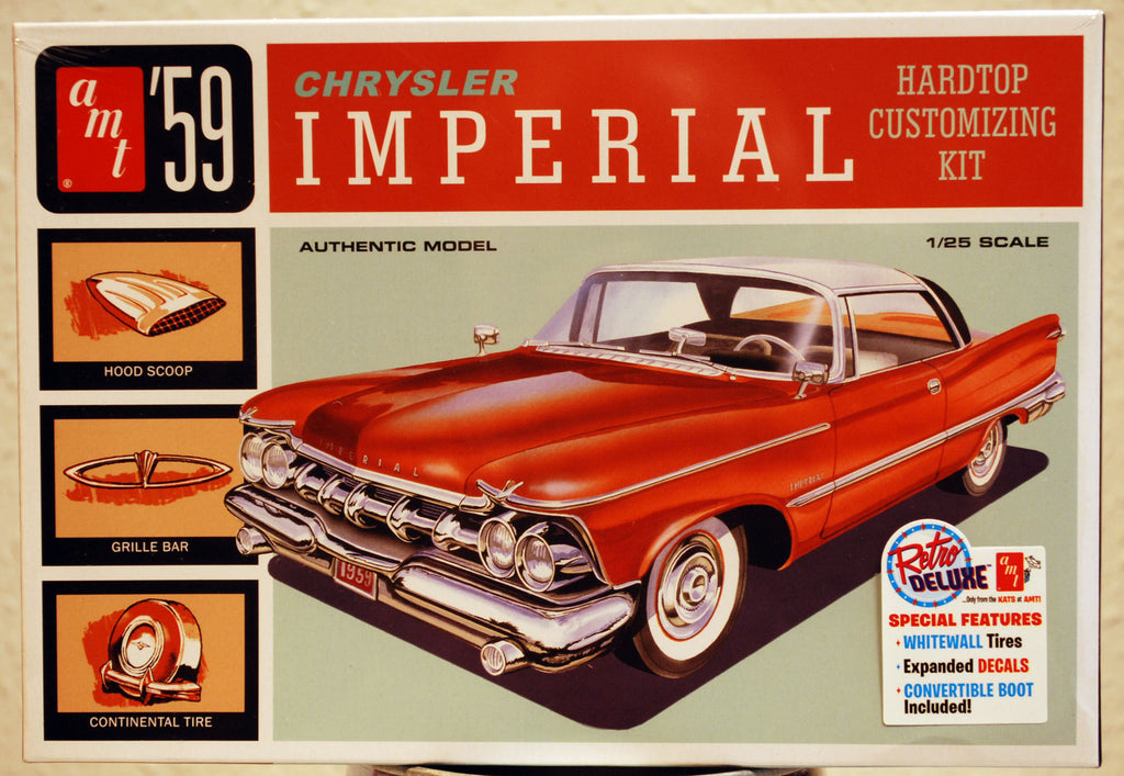 1959 Chrysler Imperial Hardtop 3´n1 1:25 AMT 1136 wieder neu 2019