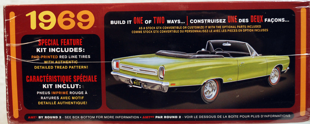 1969 Plymouth GTX Convertible 2´n1 Kit 1:25 AMT 1137 wieder neu 2019 wieder neu