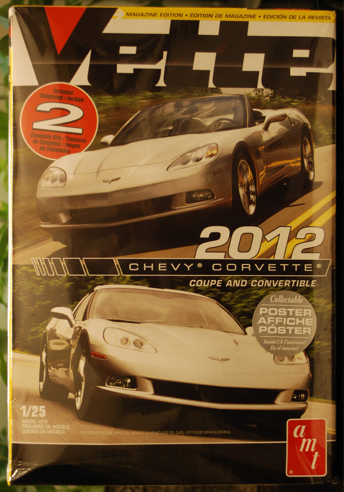 2012 Chevrolet Corvette C 6 Coupe und Convertible Doppelset, 1:25, AMT 786