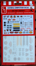 AMT MKA024 Custom & Competition Decals Rat Rod Graphics neu 2018