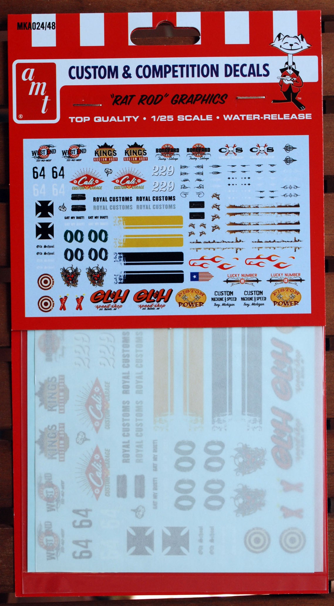 AMT MKA024 Custom & Competition Decals Rat Rod Graphics neu 2018