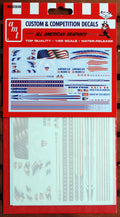 AMT MKA026 Custom & Competition Decals All Amerian Graphics neu 2018