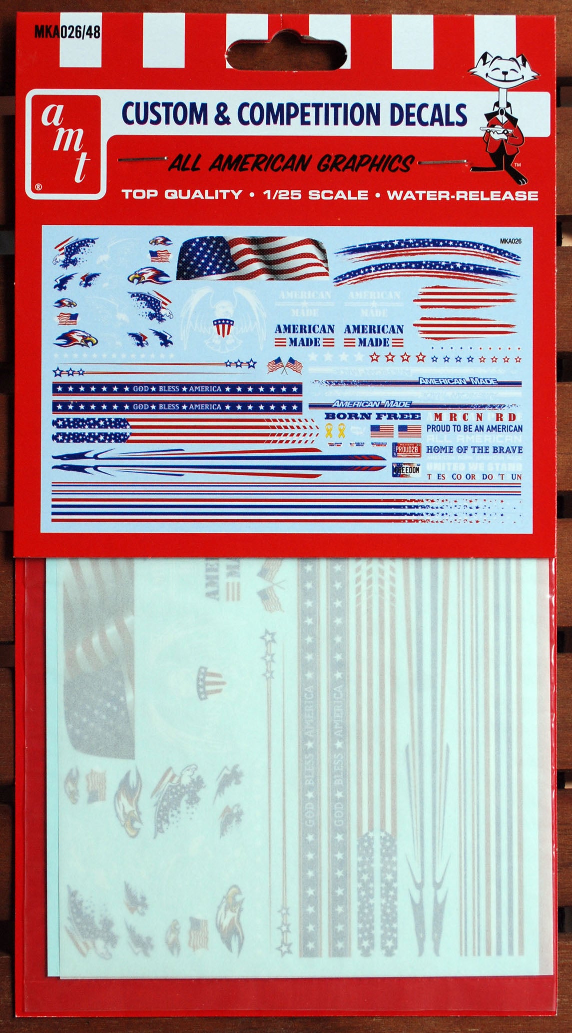 AMT MKA026 Custom & Competition Decals All Amerian Graphics neu 2018