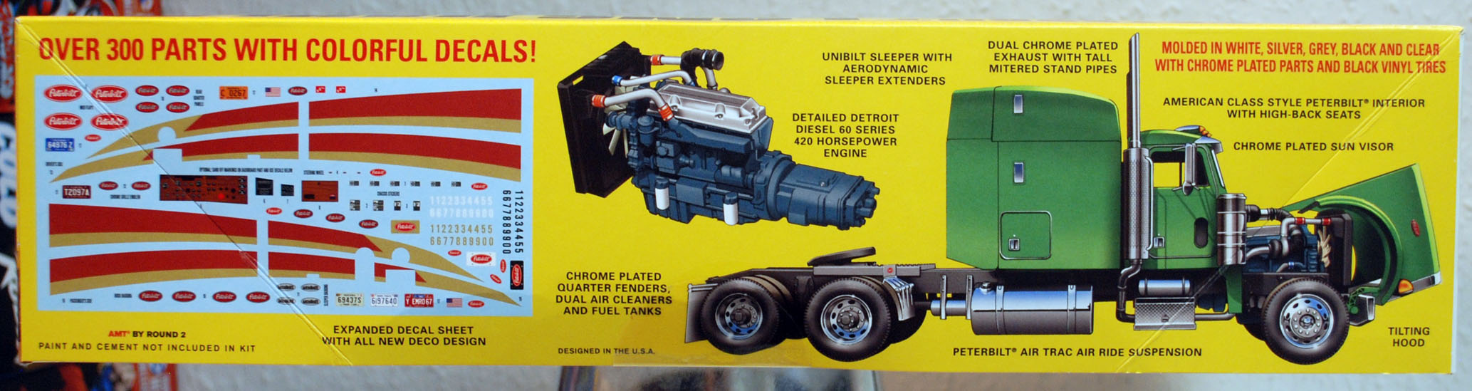 Peterbilt 378 Long Hauler Tractor Zugmaschine 1:24 AMT 1169 wieder neu 2019