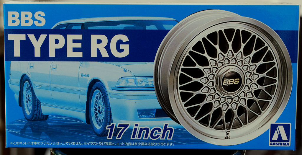 Aoshima 052402 Felgen BBS RG 17 Zoll inkl. Bridgestone Expedia S 07 1:24 # 01