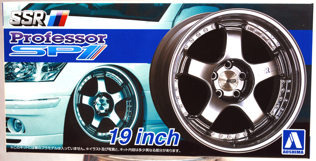 Aoshima 052532 Felgen SSR Professor SP 1 19 Zoll inkl. Reifen, 1:24 # 14