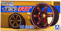 Aoshima 053027 Felgen Volk Racing TE 37 RT 18 Zoll Reifen 1:24 # 24