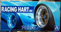 Aoshima 053775 Felgen Racing Hart (4H) 14 Zoll inkl. Reifen 1:24 #44